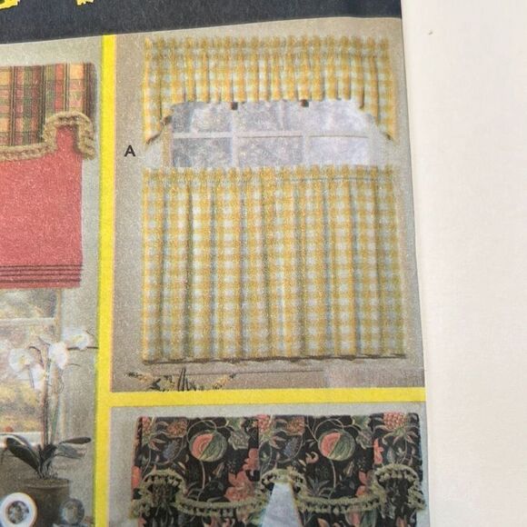 SIMPLICITY Window Treatments Sewing Patterns For DUMMIES 9848 One Sz Curtains - Picture 4 of 11
